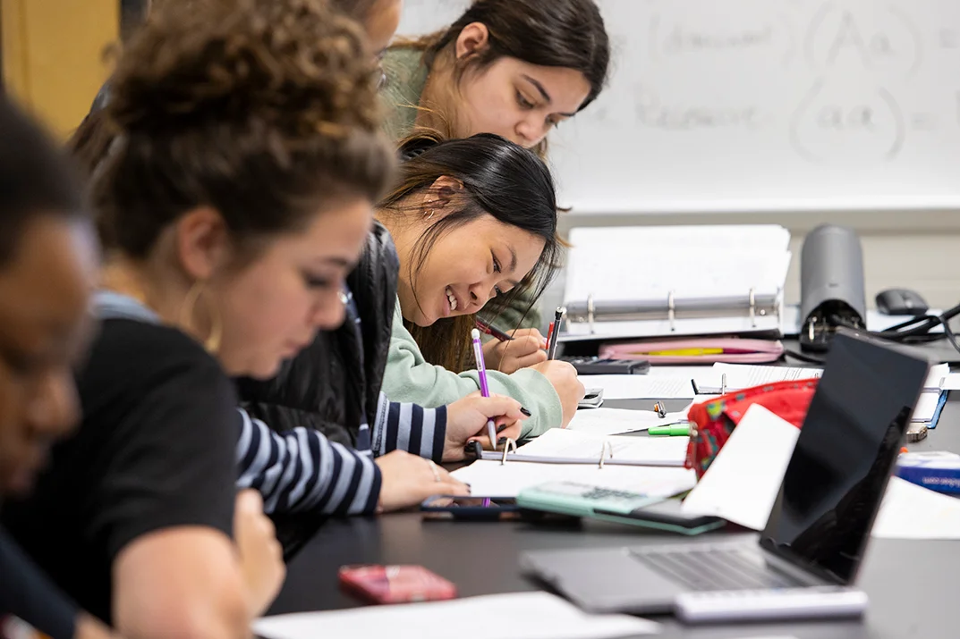 students doing classwork