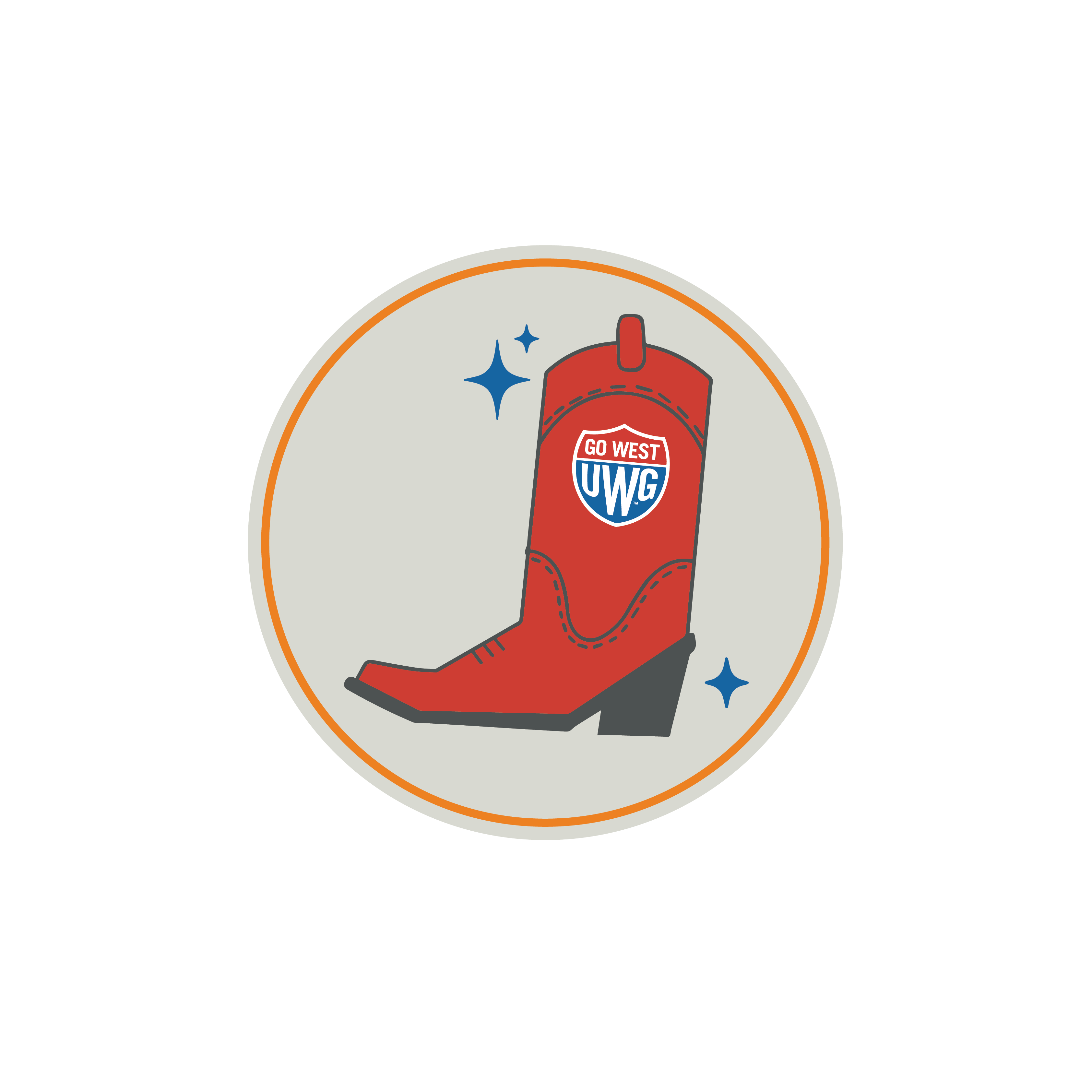 UWG homecoming brunch logo red boot