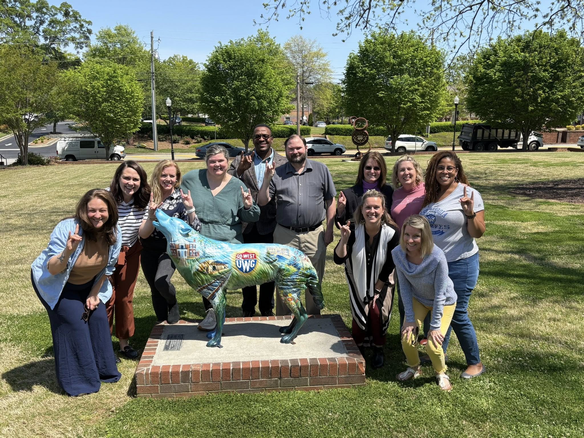 sped faculty with wolfie