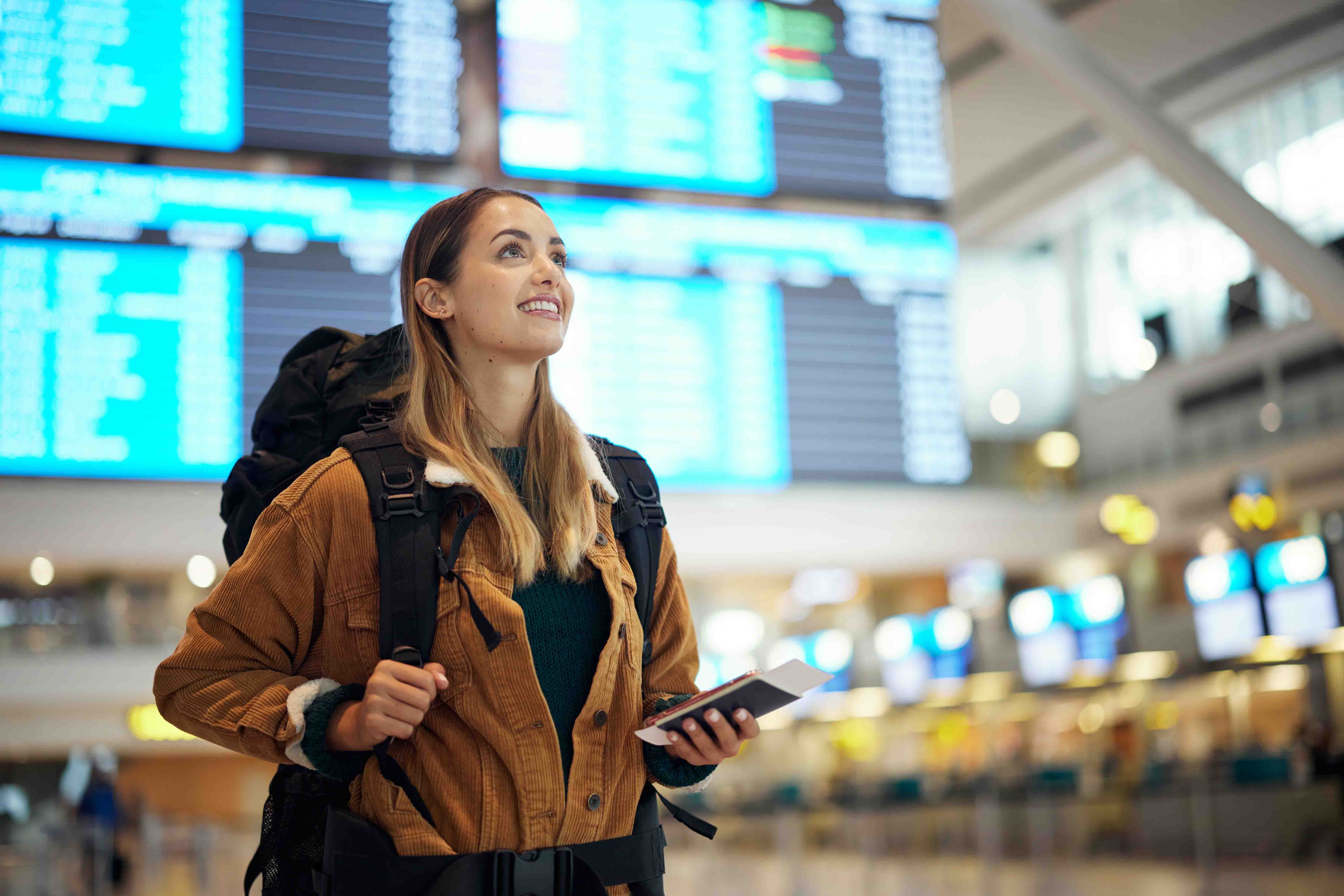 student traveling