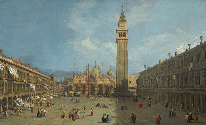 painting of St. Mark's Square in Venice