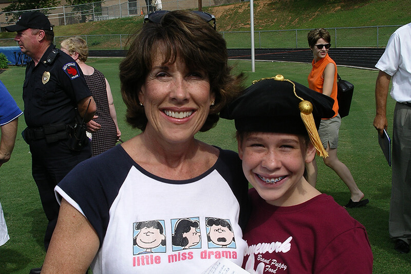 A young Laurie Ann with her mother Laurie