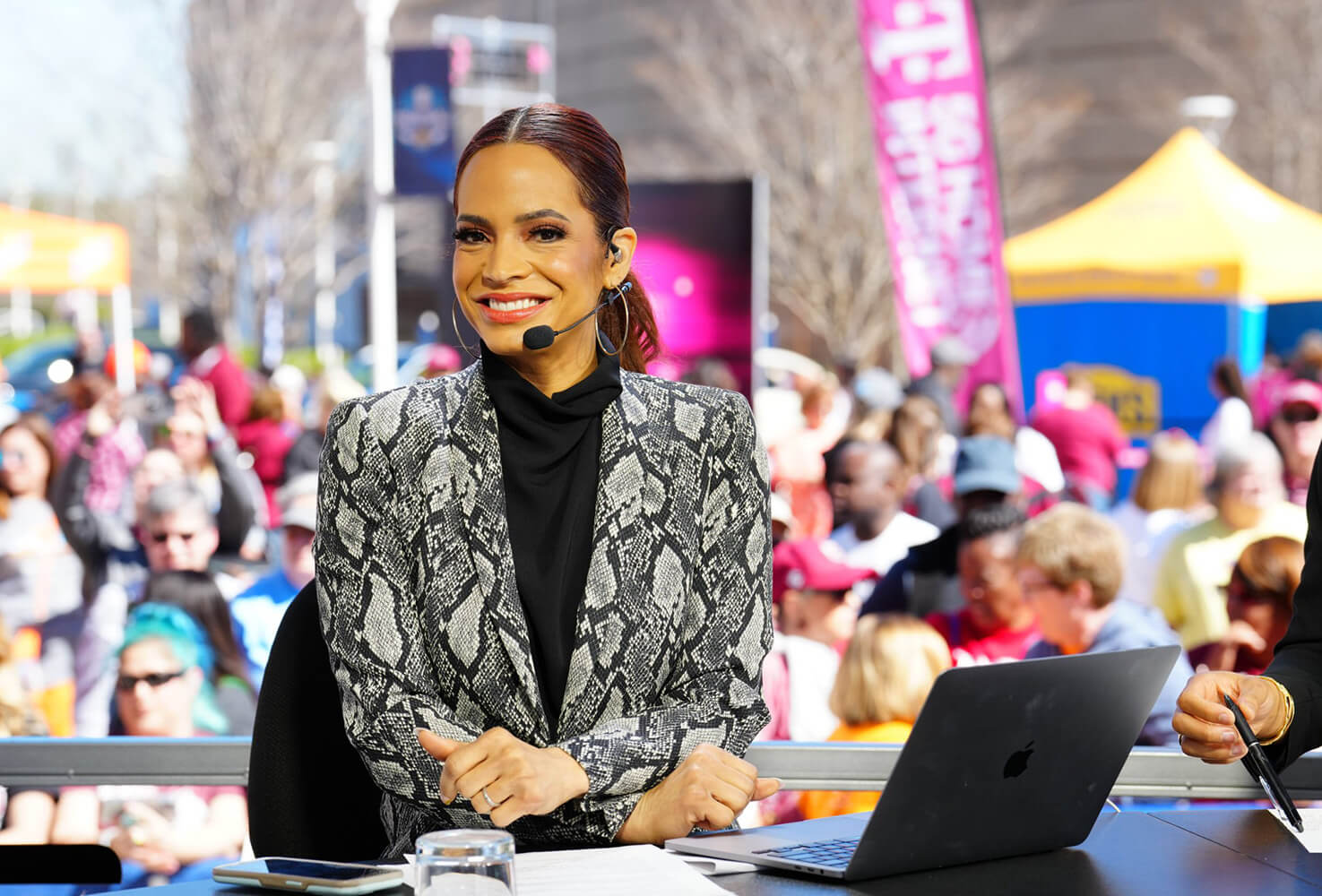 UWG alumnus Elle Duncan in the ESPN studios