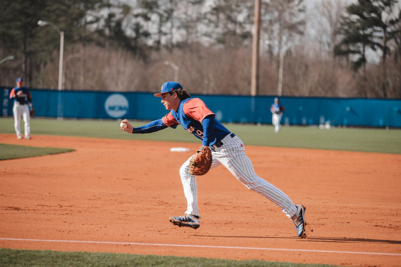 Dan Oberst on the UWG baseball field