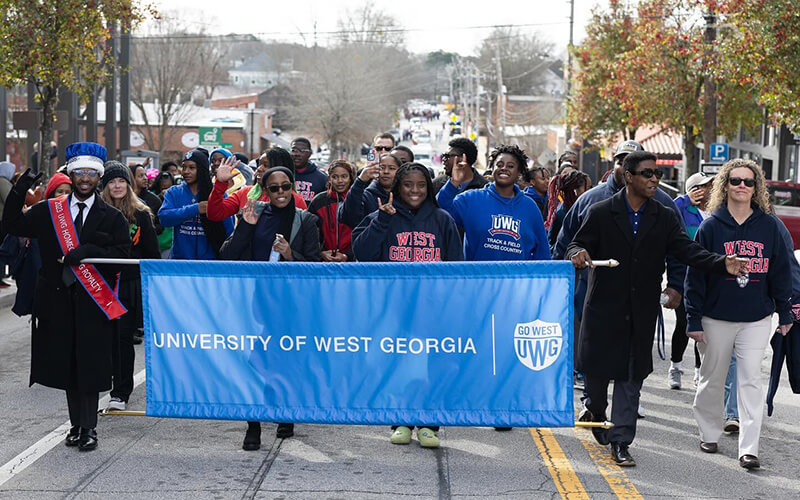 UWG community members march in Carrollton's annual MLK Parade