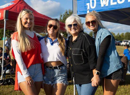 UWG fans at a UWG football game.