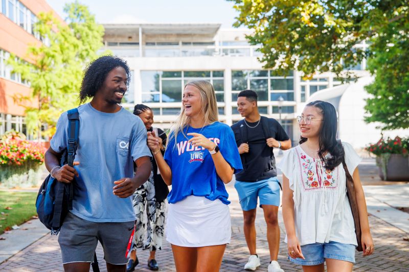 UWG students outside