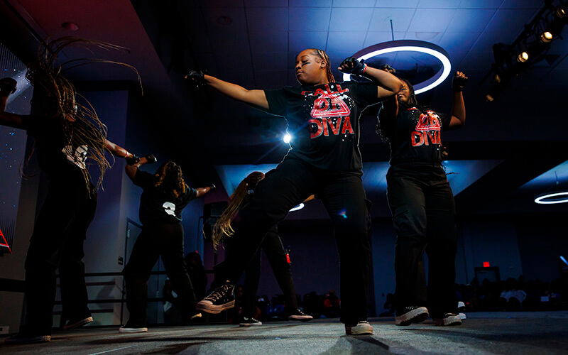 Step show at UWG Homecoming 2024