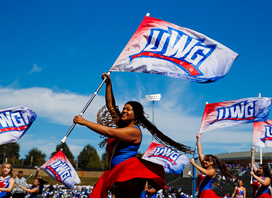 flag bearer at UWG Homecoming 2024