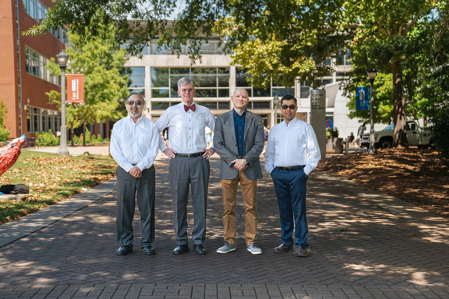 UWG professors outside on campus