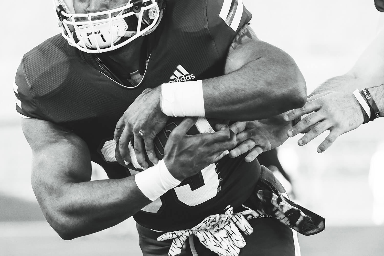 UWG football player close up