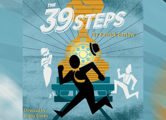 graphic for the 39 Steps by Patrick Barlow