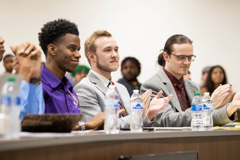 UWG’s Debate team hosted a public debate with the Westminster College Speech & Debate Team and the Jamaican Association for Debating and Empowerment.