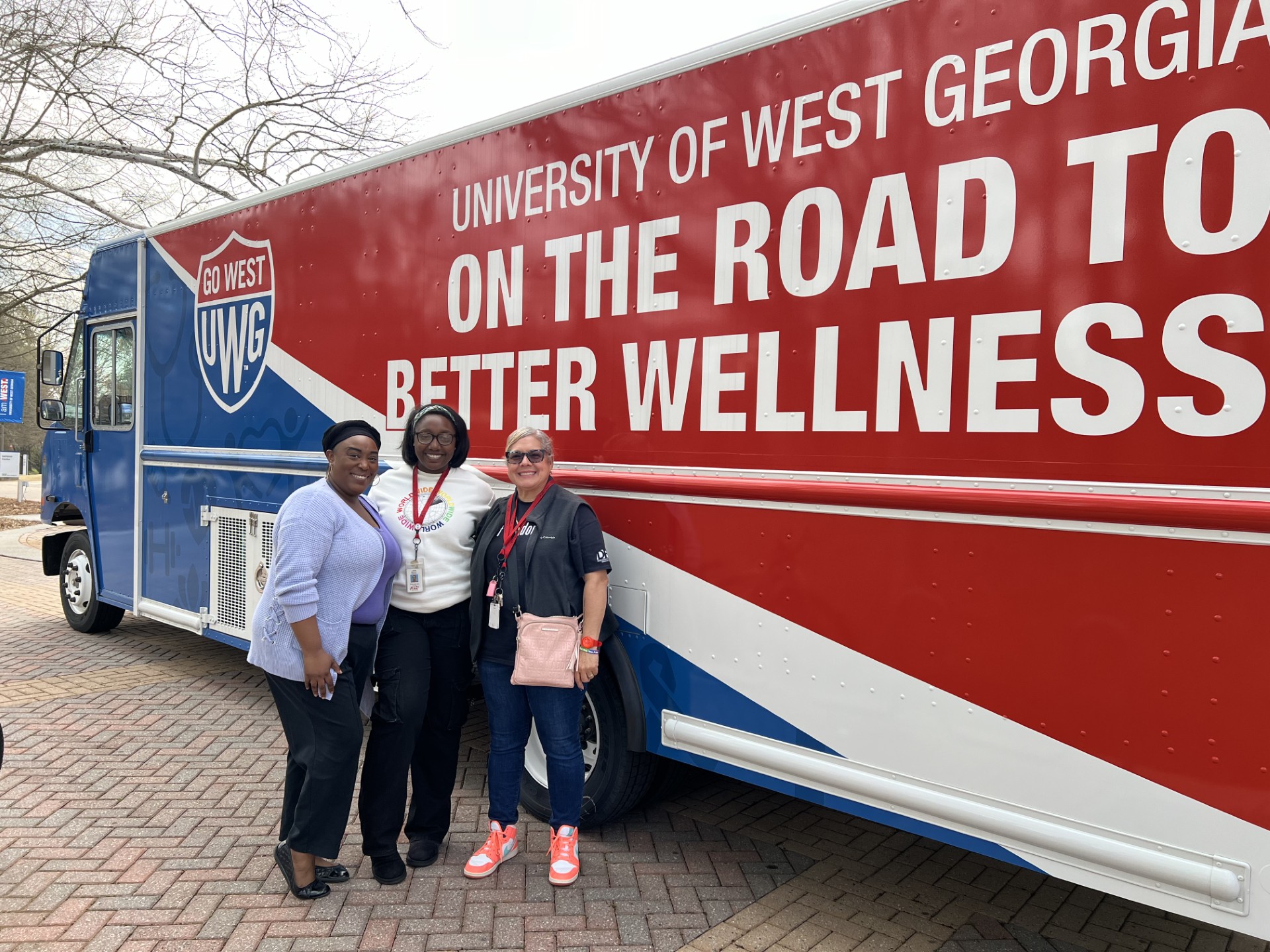 Department of Public Health Partners in front of Mobile Unit