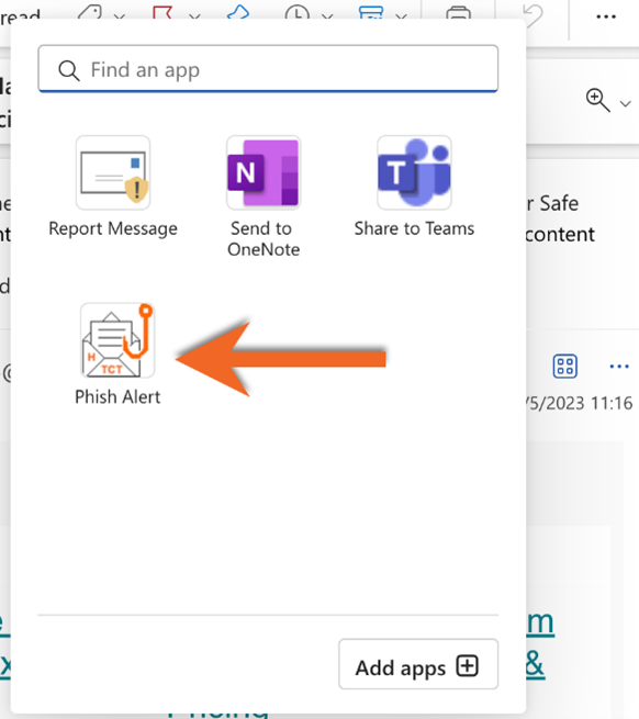 Outlook Phishing Alert App